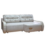 Угловой диван Камп Ноу с полуоттоманкой (угол правый), спальное место: 151х200 см., с ящиком для белья