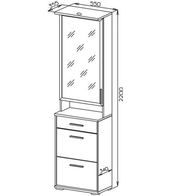 Тумба в прихожую размеры