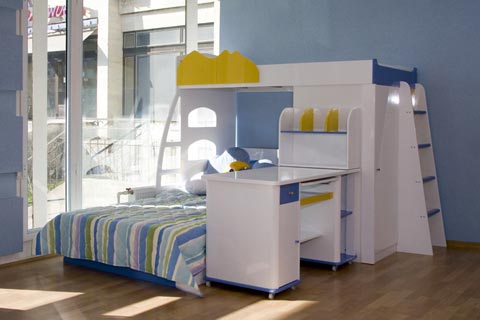 Диван с двумя спальными местами для детей