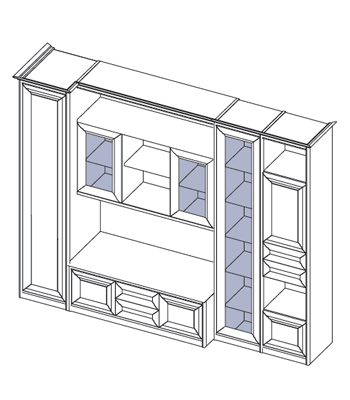 Мебельная стенка рапсодия