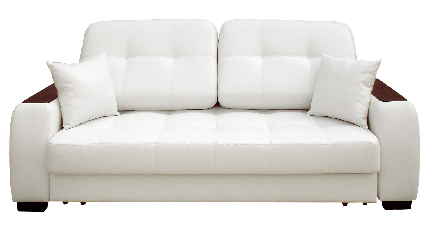 Белый диван на белом фоне